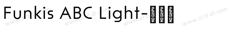 Funkis ABC Light字体转换